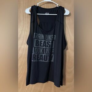 Train like a beast tank top